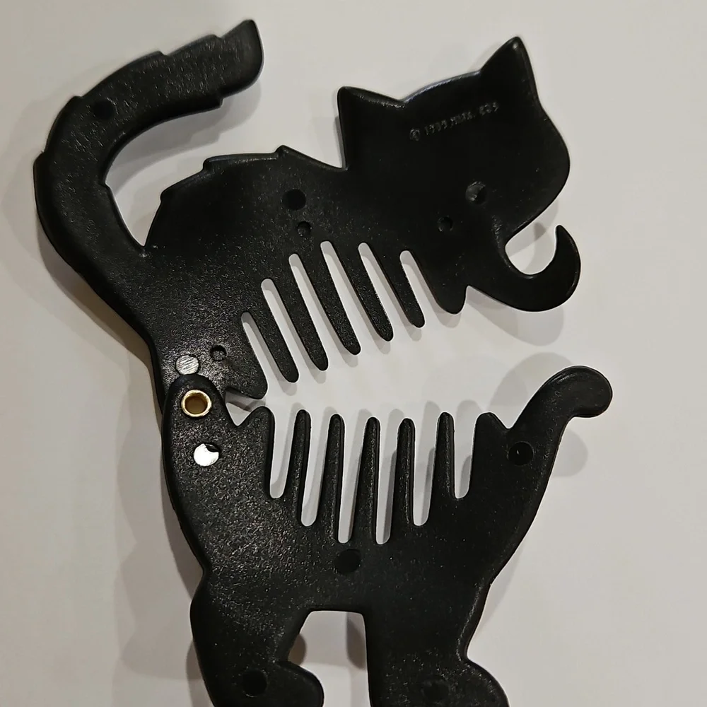 Black‎ Cat Marked 1989 MMK COS Hair Comb Clip Accessory